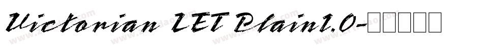 Victorian LET Plain1.0字体转换